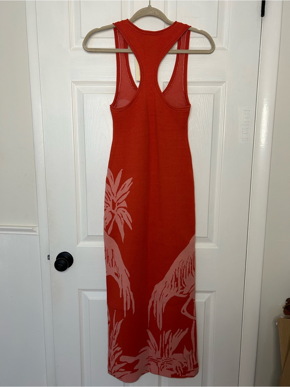 Anthropologie Celandine Flamingo Knit Midi Dress - Picture 10 of 15
